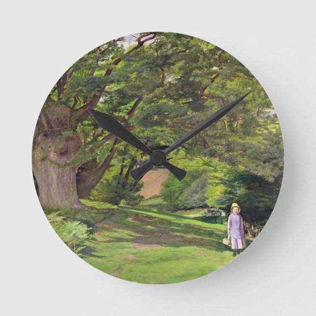 Relógio Redondo Terra comum de Hayes, 1852-53 (óleo em canvas) (Frente)