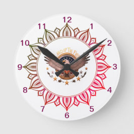 Relógio Redondo Terra dos livres