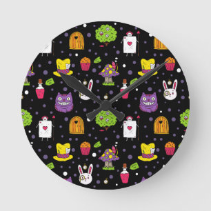 Relógio Redondo terra natalina negra