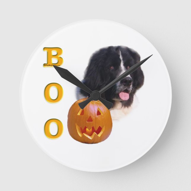 Relógio Redondo Terra Nova - Halloween Boo (Frente)
