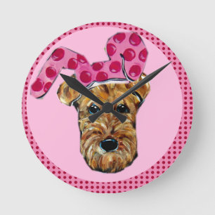 RELÓGIO REDONDO TERRIER AIREDALE