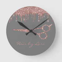 Tesoura Brilho Rose Gold para Cabelereiro