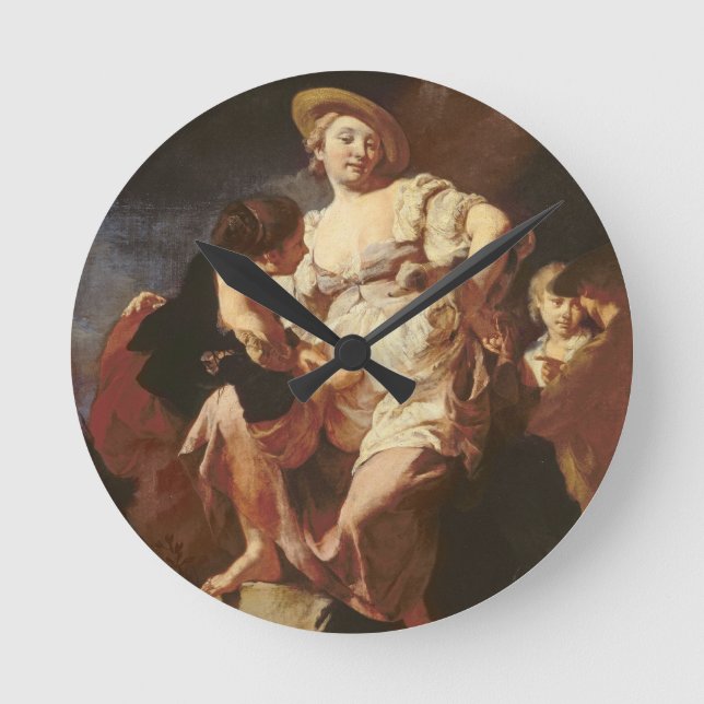 Relógio Redondo The Fortune-teller (L'Indivona), 1740 (Frente)