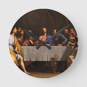 Relógio Redondo The Last Supper by Philippe de Champaigne (1648)