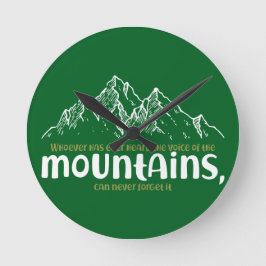 Relógio Redondo The Voice of the Mountains