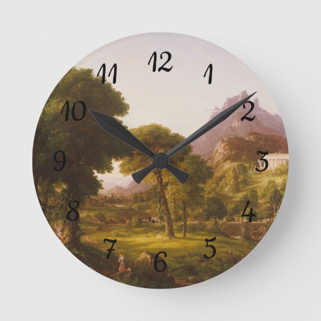 Relógio Redondo Thomas Cole Dream of Arcadia (Frente)