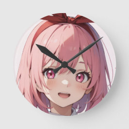 Relógio Redondo Throw Pillow