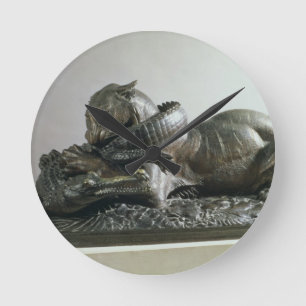 Relógio Redondo Tigre que devora um jacaré, 1832 (bronze)