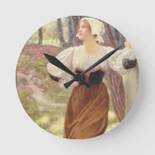 Relógio Redondo Tithe no tipo (w/c no papel)