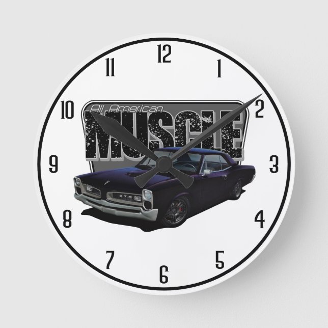 Relógio Redondo Todos os músculos GTO Americanos (Frente)