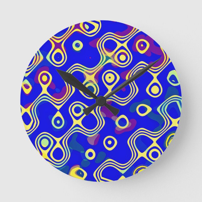 Relógio Redondo Toque de amarelo (Frente)