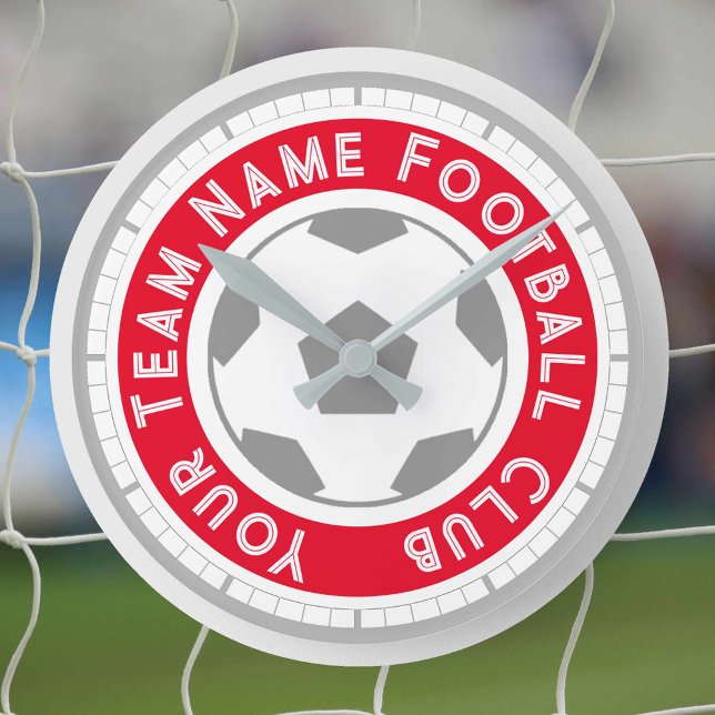 Relógio Redondo Torcendor de Futebol ou Adepto de Futebol (Criador carregado)