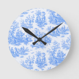 Relógio Redondo Tornozelo azul-floral