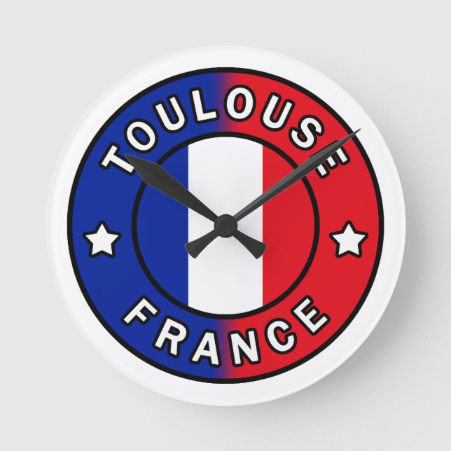 Relógio Redondo Toulouse França (Frente)