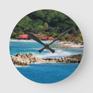 Relógio Redondo Tranquil Island Paradise Labadee Haiti