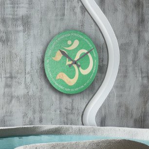 Relógio Redondo Treinador de Vida do Instrutor de Meditação do Yog