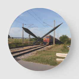 Relógio Redondo Trem Elétrico