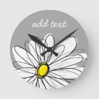 Trendy Daisy com cinza e amarelo