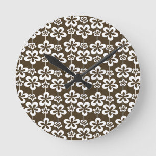 Relógio Redondo Trendy Girly Floral Pattern