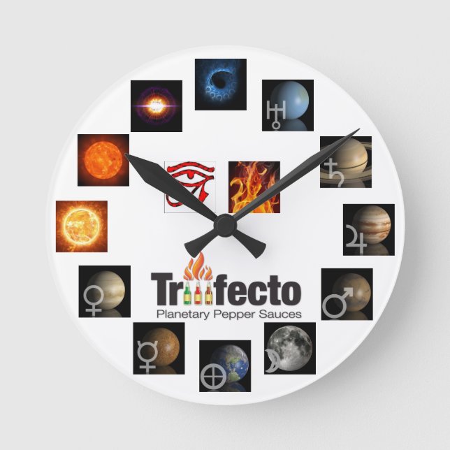Relógio Redondo Triifecto Wall Clock (Frente)