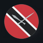 Relógio Redondo Trinidad and Tobago National Flag Clock<br><div class="desc">Trinidad and Tobago National Flag Clock. Show your true colors with this patriotic product and design. This Trinidad and Tobago design is sure head turner and a great gift that special Trinidadian friend will be glad to have.</div>