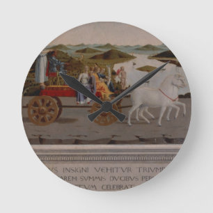 Relógio Redondo Triumph of Federigo da Montefeltro, Duke of Urbino