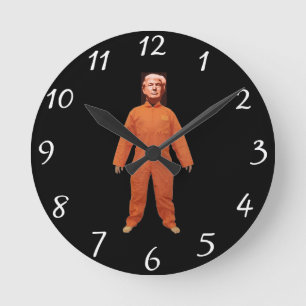 Relógio Redondo Trump Prisioneiro Wall
