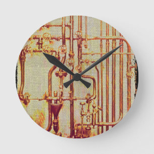 Relógio Redondo Tubagens Anticorpos Estilizados