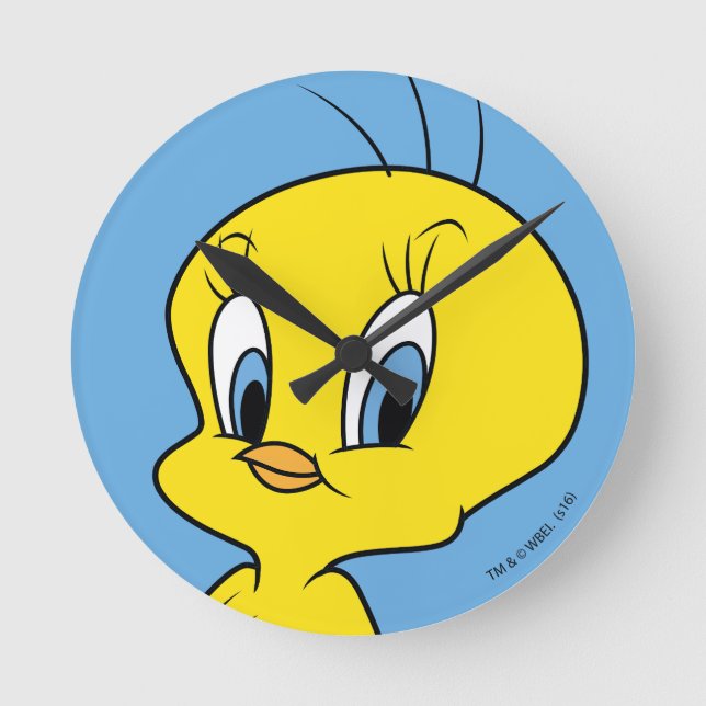 Relógio Redondo TWEETY™ | Pássaro inteligente (Frente)