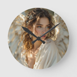 Relógio Redondo Twilight Guardian - Angel of Gilded Wings