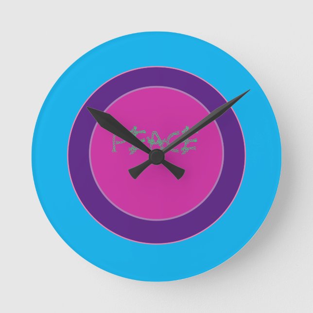Relógio Redondo Um emblema de paz (Frente)