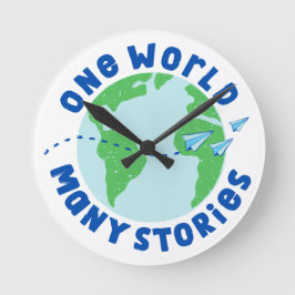 Relógio Redondo Um mundo com muitas histórias