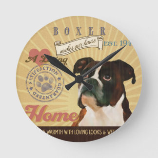 Relógio Redondo Um pugilista Loving faz nossa casa da casa