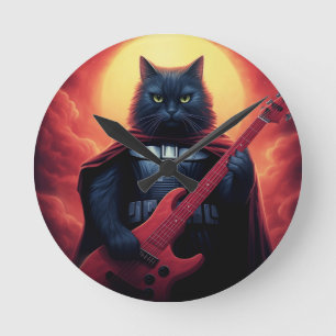 Relógio Redondo Um riff que agita o Cosmos Senhor Gato Galáctico