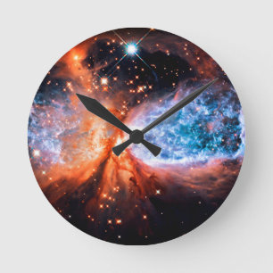 Relógio Redondo Uma estrela é o Ouro do Nascer