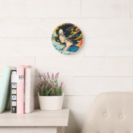 Relógio Redondo Uma jovem vietnamita