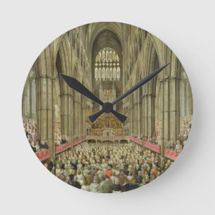 Relógio Redondo Uma opinião interior a abadia de Westminster no
