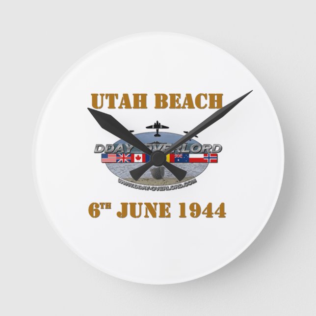 Relógio Redondo Utah Beach 6th June 1944 (Frente)