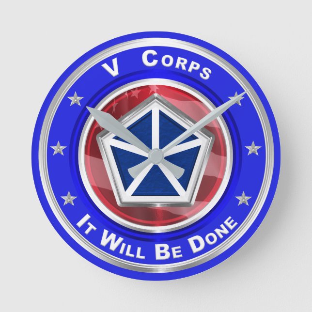 Relógio Redondo V Corps de Natal Keepsasakname (Frente)