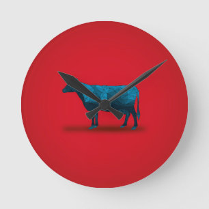 Relógio Redondo Vaca santamente… Série da fazenda No.1