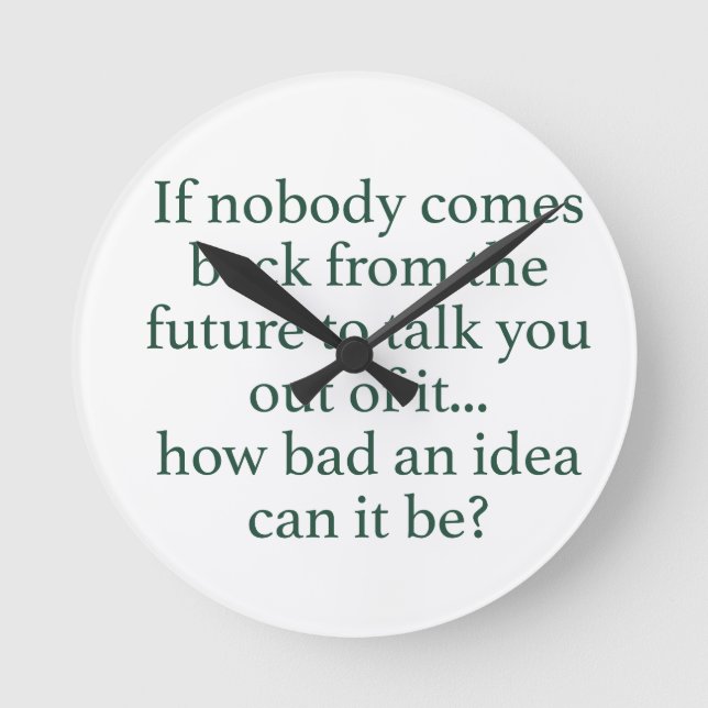 Relógio Redondo Vai Lá! (Frente)