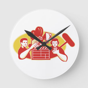 Relógio Redondo Válvula Soundman da câmera de filme do realizador