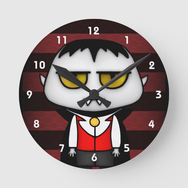 Relógio Redondo Vampiro Júnior (Frente)