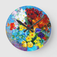 Van Gogh Flowers in a Blue Vase
