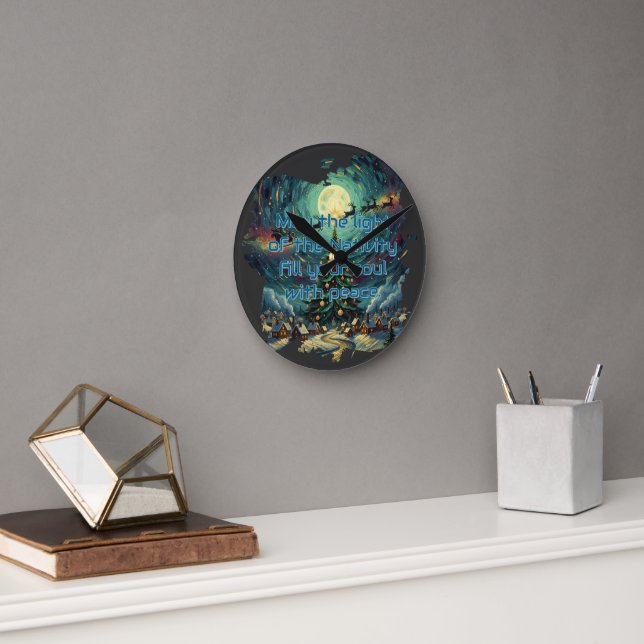 Relógio Redondo Van Gogh Style Acrylic Wall Clock (Escritório)