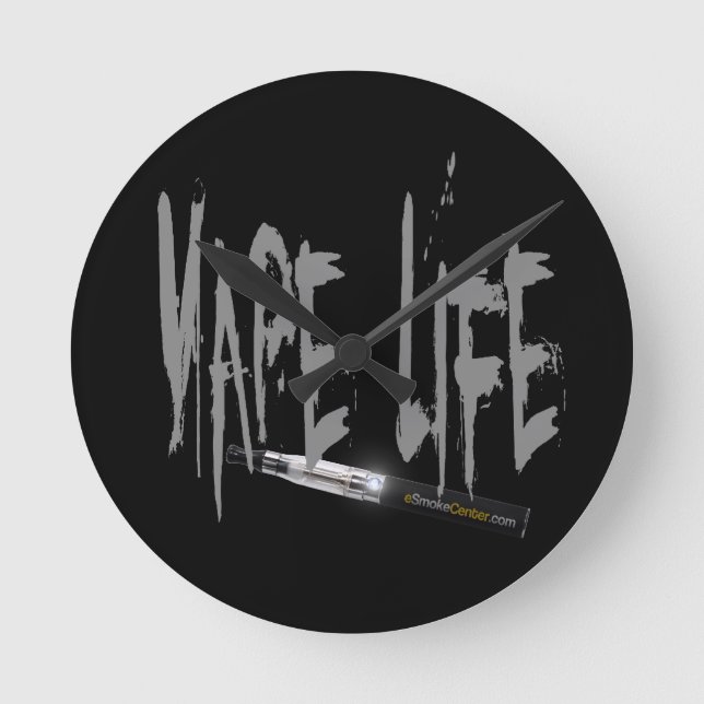 Relógio Redondo Vape Life! (Frente)