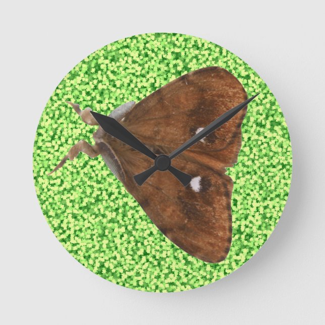 Relógio Redondo Vapourer Moth Wall Clock (Frente)