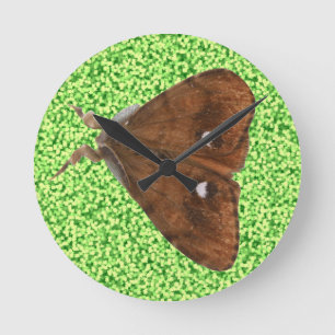 Relógio Redondo Vapourer Moth Wall Clock