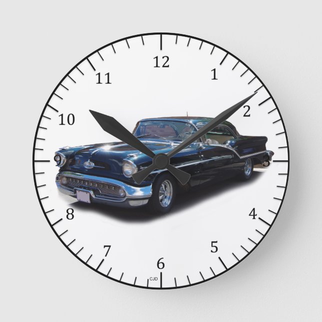 Relógio Redondo velhos 1957 88 clock (Frente)