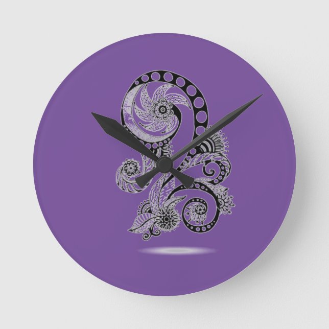 Relógio Redondo Velvet (Frente)